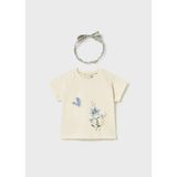 Mayoral Kız Bebek Saç Bantlı Tshirt Bej - 1 Yaş