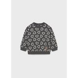 Mayoral Kız Bebek Sweatshirt - Gri - 1 Yaş