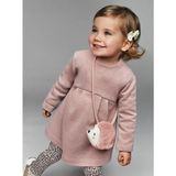Mayoral Kız Bebek Uzun Kol Elbise Çanta 2 Li Set 2915 - 1 Yaş - Pembe