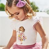 Mayoral Kız Bebek Yazlık Tişört 1005 - Beyaz - 1 Yaş