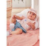 Mayoral Kız Bebek Yazlık Tişört Denim Etek Şort 2 Li Takım 1859 - 0 - 1 Ay - Mavi