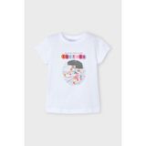 Mayoral Kız Çocuk 3-10 Yaş Desenli Kısakol T-Shirt 3014 Beyaz - 4 Yaş