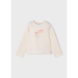 Mayoral Kız Çocuk Çiçek Baskılı Sweatshirt - 3 Yaş - Bej