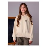 MAYORAL Kız Çocuk Kapüşonlu Sweatshirt, Bej, 10 Yaş