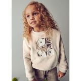 Mayoral Kız Çocuk Peluş Sweatshirt - 4 Yaş - Bej