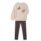 Mayoral Kız Çocuk pullover Tayt Takım 7753 KAHVERENGİ