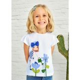 Mayoral Kız Çocuk T-Shirt 3015M - Beyaz - 10 Yaş