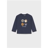 Mayoral Lacivert Erkek Bebek Uzun Kollu Baskılı T-Shirt 2060 - 2 Yaş