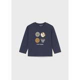 Mayoral Lacivert Erkek Bebek Uzun Kollu Baskılı T-shirt 2060