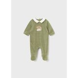 Mayoral Newborn Erkek Bebek Kadife Tulum - Yeşil - 1,5 Yaş