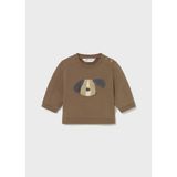 Mayoral Newborn Erkek Bebek Sweatshirt - Kahverengi - 0 - 1 Ay