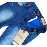 Mayoral Pamuk Çift Katlı Bebek Denim Kot Pantolon - 24 - 30 Ay - Denim - Light Blue - Fast Blue