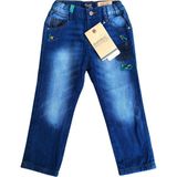 Mayoral Pamuk Çift Katlı Bebek Denim Kot Pantolon - 9 Ay - Dark Denim