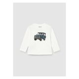 Mayoral Uzun Kollu Erkek Bebek T-shirt, Krem, 18 Ay