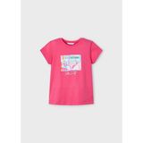 Mayoral Yazlık Kız Çocuk Baskılı T-Shirt - Pembe - 4 Yaş