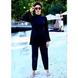 Mayovera Kadın Pantolon – %100 Polyester Paraşüt Kumaş, Su İtici, Çıtçıtlı Paça, Tek Renk Yazlık Tasarım - Siyah