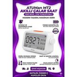 Maypal Atuman Mt2 3in1 Dijital Masa Saati Oda Termometresi Nem Ölçer Pomodoro Kronometre Tek Şarjla 180 Güne Varan Batarya Süresi Çalar Saat