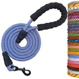 MayPaw Ağır Hizmet Halat Köpek Tasması, 3/4/5/6/7/8/10/12/15 FT Naylon Pet Tasma, Yumuşak Yastıklı Saplı Kalın Kurşun Tasma Büyük Orta Köpekler için Küçük Köpek Mavi