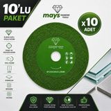 Mays 125 mm Porselen Seramik Cam Fayans Kesici Elmas Testere Disk 10'lu Paket – 22.23 mm Profesyonel Kesim Diski