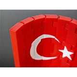 Mays 3D Studio Türk Bayraklı Dekoratif Masa Üstü Plaka Mini Dekor Obje
