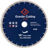 Mays Diamond Silent Granit Testere 400 mm (16") Profesyonel Elmas Kesici Testere | Granit, Mermer, Doğal Taş, Bazalt ve Beton Kesme Diski
