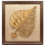 Mays Nest Filografi Yaprak Tablo 45x45 cm – Tel ve Çivi Sanatı Dekoratif Duvar Panosu | Ev, Ofis ve İş Yeri İçin Modern Ahşap Çerçeveli Dekor | Özel Hediye Seçeneği