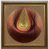 May's Nest | Özel Tasarım Filografi Sanatı Duvar Tablosu - 50x50 cm, Modern Dekoratif Çivili Tel Tablo, Lüks Ev ve Ofis Hediyesi