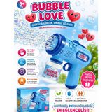 Maytoys Otomatik Baloncuk Makinesi Pilli Köpük Tabancası Sızdırmaz Tasarım Bubble Gun Mavi - Çok Renkli