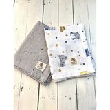 Mayu Baby Collection 2 Adet Müslin Çok Amaçlı Örtü Bebek Battaniyesi 80 x 100 cm - Gri