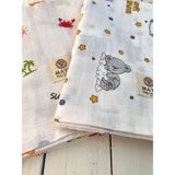 Mayu Baby Collection 2 Adet Müslin Çok Amaçlı Örtü Bebek Battaniyesi 80 x 100 cm - Renkli