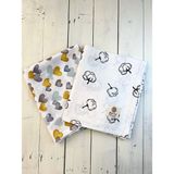 Mayu Baby Collection 2 Adet Müslin Çok Amaçlı Örtü Bebek Battaniyesi 80 x 100 cm - Sarı