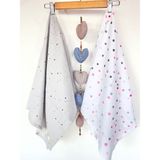 Mayu Baby Collection 2 Adet Müslin Çok Amaçlı Örtü Bebek Battaniyesi 80 X100 Ebadında - Açık Lila