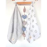 Mayu Baby Collection 2 Adet Müslin Çok Amaçlı Örtü Bebek Battaniyesi 80X 100 Ebadında - Açık Kahverengi