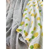 Mayu Baby Collection 2 Adet Tek Katlı Müslin Bebek Battaniyesi Çok Amaçlı Örtü 80X100 Ebadında - Renkli