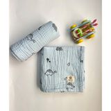 Mayu Baby Collection Özel Tasarım Dinazor Serisi Müslin Bebek Battaniyesi