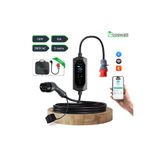 Mayuk Dizayn Coswatt Elektrikli Araç Şarj İstasyonu 11 kW / 3P-16A / Tip-2 / 5x16A Fiş / 5m Kablolu / 380V AC / Ev Tipi