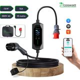Mayuk Dizayn Coswatt Taşınabilir Ev Şarj Cihazı CS-P3-16A / 11KW / 10M / Türkçe / 380V Ac / Tip-2 / 5X16A Cee / Ev Tipi Dönüştürücü / Çanta
