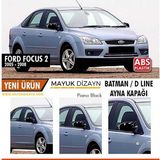 Mayuk Dizayn Ford Focus 2 Uyumlu Batman Yarasa Ayna Kapağı Piano Black 2004-2008 ve Montaj Bandı