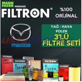 Mazda 3 1.6 Mann Filtron Filtre Bakım Seti 2003-2009