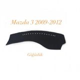 Mazda 3 2009-2012 Arası 3 Boyutlu Halı Kumaş Torpido Koruyucu Örtü