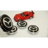 Mazda Jant Göbeği Kapak Seti 60Mm-Gümüş Gri