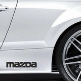 Mazda Yapıştırma Marşpiyel Yazısı Sticker 2 Adet