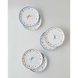 Maze Porselen 6'lı Pasta Tabağı 19 cm Renkli