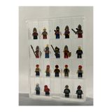 MAZERONREKLAM 20 Bölmeli Lego Minifigür Kapaklı Pleksi sergileme Duvar Rafı