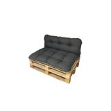 Mazi Home Kalorifer Önü Ve Yer Minderi Ikili Takım Antrasit Gri 100x60cm