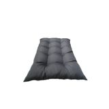 Mazi Home Yer Minderi 120 cm x 80 cm Antrasit Minder Düğmeli