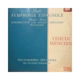 Mazi Plak Yehudi Menuhin - Symphonie Espagnole - Introduction And Rondo Capriccioso Havanaise - Orijinal Dönem Baskı 33'lük Plak