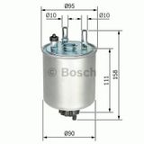 Mazot Fıltresı Kangoo Iıı Twıngo 1.5dcı Laguna Iıı 1.5dcı/2.0dcı 08- Bosch F026402082
