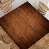 MAZU Yaşlı Ahşap Tahtalar Doku Dikey Çizgili Elastik Kenarlı Oturan Kare Masa Örtüsü Kapalı Tatil Aile Partisi ve Dış Mekan Veranda Kullanımı için, 60 cm x 60 cm Masa Örtüsü Deaign2685