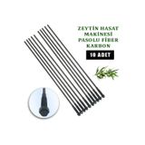 MazZ Minelli Zeytin Hasat Makinası Uyumlu Karbon Fiber Çubuk Pasolu 5 Mm. 10 Adet